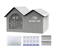 Leak-Proof Pet Cooling House and Summer Cat Bed - Indoor/Outdoor Ice Dog House with 2 Absorbent Cotton Bags - Hot Weather Cooling Shelter for Kittens, Puppies, Small Medium Large Breeds