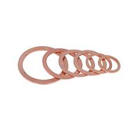 Leak-Proof Pipe Hose Fittings 10PCS/Pack of 2mm Thickness M4 5 6 7 8 10 12 14 15 16 17 18 20 21 22 24 25 26mm Copper Gasket Solid Gasket Oil Pan Oil Seal (Size : 18x28x2mm)