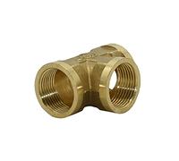 Leak-Proof Pipe Hose Fittings Brass Female 1/2 or 3/4 inch Tee Connector 3 Way Copper Metal Threaded Water Pipe Connector T-Shape Fitting 6pcs (Color : 3I4)