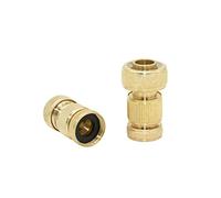 Leak-Proof Pipe Hose Fittings Brass Female 3/4 to 3/4 1/2 Hose Quick Connector Copper 16mm 20mm Garden Hose Water Fitting 6set (Color : 3I4 Hose, Diameter : 1/2'')