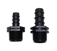 Leak-Proof Pipe Hose Fittings DN16, DN20 Hose Straight Connector with Threaded Connections to a Water Pipe 1/2" 3/4" Male Threaded Quick Water 100 Pcs (Color : 1I2 Inch to DN20)