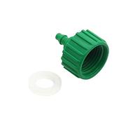 Leak-Proof Pipe Hose Fittings Garden Tap Connector 1/2" Female Thread to 4/7mm Hose Connector Hose Garden Accessories Agriculture Irrigation Joint 100 Pcs (Color : Green, Diameter : 1/2'')