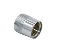 Leak-Proof Pipe Hose Fittings Silver Female 1/2 to 3/4 Male Brass Connector Lengthen Shower Head Connector Reducing Joint Washing Machine Fittings 20pcs (Color : 28MM)