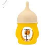 Leak-Proof Squeezable Kitten Bottle, 2025 New Kitten Bottles for Nursing Pet Feeding, Anti-Choking Air Valve for Flow Control for Nursing Puppy Milk (20/80ml 2pcs) (Yellow,20ml)