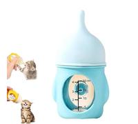 Leak-Proof Squeezable Kitten Bottle, 2025 New Kitten Bottles, for Nursing Pet Feeding Bottle Silicone Dogs Bottles Feedings Kit for Newborn Kittens Puppies Small Animals (Blue,20ML)