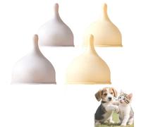 Leak-Proof Squeezable Kitten Bottle, Kitten Bottle Feeding Kit, Pet Silicone Anti-Choking Milk Bottle, 20ml/80ml Newborn Kittens/Dogs Bottles, 4-Pack Kittens B-ottles Nipples (20ml Pacifier)