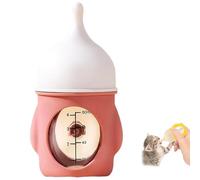 Leak-Proof Squeezable Kitten Bottle, Reusable Pet Feeding Bottle, Non-Choking Pet Feeder Bottles, for Newborn Kittens Puppies Small Animals (Red,20ml)
