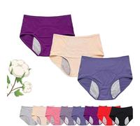 Leak Proof Underwear for Women, Washable Incontinence Pants with Pelvic Floor Support, Reusable Incontinence Underwear (3pcs-e,6XL)
