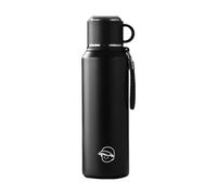 Leak Resistant Water Tumbler - Double Wall Coffee Tumbler, 1000 ml Sports Bottle for School Camping Gym, Stainless Steel Travel Flask, Vacuum Bottle, Thermal Drink Container for Outdoor Daily Use