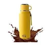 Leak Resistant Water Tumbler - Double Wall Coffee Tumbler, 1000 ml Sports Bottle for School Camping Gym, Stainless Steel Travel Flask, Vacuum Bottle, Thermal Drink Container for Outdoor Daily Use