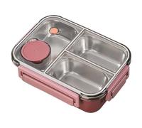 Leakproof Pack Lunch Box - Stainless Steel Lunch Containers, Adult Lunchbox for Students Adults, Food Container with 3 Divided Compartments, Meal Prep Container, Box Deal for Workplace School