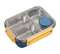 Leakproof Pack Lunch Box - Stainless Steel Lunch Containers, Adult Lunchbox for Students Adults, Food Container with 3 Divided Compartments, Meal Prep Container, Box Deal for Workplace School