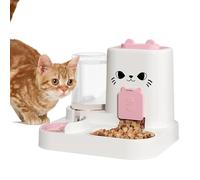 Leakproof Pet Feeder for Cats, Cat Feeding Station with Water Dispenser, Smart Feeding for Cats, Self-Dispensing Cat Food, Automated Dry Cat Food Feeder, Auto Pet Feeder for Dry Food, Cat Dry Food Fee