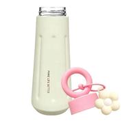 Leakproof Water Bottles - 450ml Stainless Steel Aesthetic Tumbler | Leakproof Travel Water Bottle Milk Cup | Versatile For Camping Fishing Outdoor Picnic Home Office School Women Kids