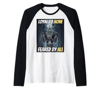 Leal A Nadie Temido por Todos Cool Funny Alpha Wolf Meme Camiseta Manga Raglan