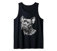Leal Cane Corso Perro Detallado Bosquejo Ilustración Camiseta sin Mangas
