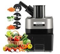 lealovengzh Procesador De Alimentos EléCtrico 3 En 1: Cortador Verduras, Rebanador, Rallador | Cortador Verduras AutomáTico,Picador Comercial Verduras Y Frutas,para Cebollas,Patatas,Repollo Y LimóN B