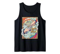 Lealtad o engaño Ukiyo-e Ventilador japonés de Hoja Oculta Camiseta sin Mangas