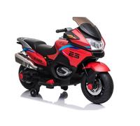 LEAN TOYS Coche Infantil Eléctrico Moto Eléctrica 12V 2x45W EVA USB LED