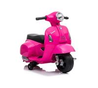 LEAN TOYS Kinder Roller Eléctrico 6V LED Vehículo Infantil Vespa Scooter Rosa