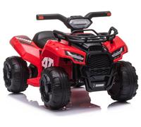 LEAN TOYS Quad Eléctrico Infantil Miniquad 6V MP3 USB LED ATV Rojo
