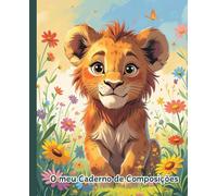 Leão - Caderno de Escrita Criativa para Crianças | Dyslexic Friendly: 72 páginas pautadas | Estímulo à escrita e imaginação | Ideal para aprendizagem inclusiva e divertida