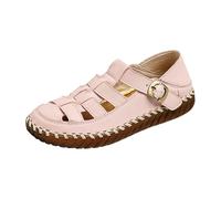 Leaomuny Sandalias Mujer Verano Comodas Con Puntera Cerrada Ortopédicas Zapatos Verano Comodos Vestir Elegantes Fiesta Soporte Del Arco Chancletas Sandalia De Punto Para Caminar Senderismo Vacaciones