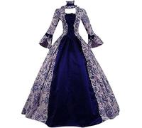 Leaomuny Vestido Medieval Retro, Estilo Renacentista, Estilo Medieval Victoriano Disfraz De Princesa Vestido Largo Elegante Del 800 Vintage Ropa Traje De Corsé Para Halloween