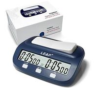LEAP Reloj de ajedrez digital temporizador de ajedrez profesional temporizador de ajedrez con bonificación de tiempo y características de retraso, ideal para ajedrez I-Go y ajedrez chino (PQ9923)