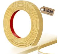 LeapBeast Forma U Cinta de Madera Cantos, 5M Adhesiva Perfil Cantoneras Cubrecantos, PVC Cinta Tiras de Cantear - Bordes Mesa Muebles Protector