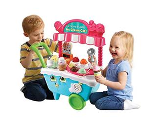 Leapfrog 600703 Scoop & Learn Pretend Toddler Toy for Role Play Food and Magic Ice Cream Scooper Scoop/Learn Cart Set, Various