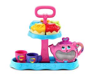 Leapfrog 603203 Musical Rainbow Party Learning Toy and Pretend Play Educational Tea Set for Children with Shape Sorter, Lights and Songs, Multi-Colour