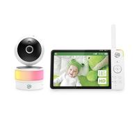 LeapFrog Baby Monitor Color Night Camera, 7" HD 720p Screen, 360° Panorama, 8X Zoom, Night Light, Humidity and Temperature Sensor, Up to 300m Range, Safe Connection, LF920HD