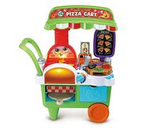 LeapFrog Build-a-Slice - Carrito de Pizza, Juguete para niños pequeños, más de 30 Piezas de Juego, Frases, música y Canciones, aprende números, Colores y Formas, Regalo de Juego de rol para 3, 4, 5