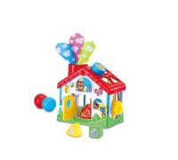 LeapFrog Casa de descubrimiento 4 en 1, juguete de aprendizaje temprano para niños en edad preescolar y pequeños, colores, formas, exploración sensorial, habilidades motoras finas, 6, 12, 18 meses y