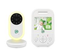 Leapfrog LF2423 Baby Monitor with Night Light Camera, 2600mAh Smart Baby Surveillance Camera with 2.8" IPS Screen, Night Vision, Temperature Monitoring, Two-Way Communication