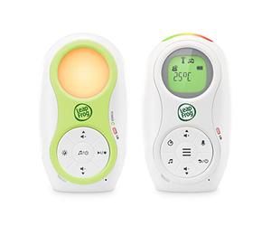 LeapFrog LF80 Audio Baby Monitor with Two Batteries, Temperature Sensor, Reminder Function, Noise Indicator, Safe Transmission, Long Distance, Night Light, Voice Recording