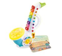 Leapfrog VTech - Saxofón Colores Musicales, Instrumento de música Infantil, Saxofón Interactivo con partituras de 4 Canciones, Juguete Musical, Regalo para niños +18 Meses, Versión ESP