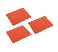 Leapiture 3 Piezas Almohadilla de Silicona de Mantenimiento Aislamiento térmico Alfombrilla de Silicona Rojo Versátil portátil para máquina laminadora Separación al vacío