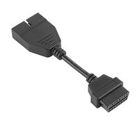Leapiture Adaptador Profesional De 12 Pines Macho A OBD1 OBD2 16 Pines Hembra Cable Conector De Diagnóstico Automático Compatible con Herramienta De Vehículos