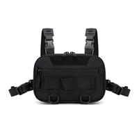 Leapiture Bolsa de Campamento Bolsa para el Pecho de Campamento Pequeña Mochila de Senderismo. (Negro)