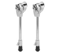 Leapiture Juego de batería para patas de bombo, soporte para patas, soporte para patas, espuelas para tambor de jazz, par de soportes para batería, soporte para patas, soporte