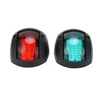Leapiture Luz de LED esférica Luz Marina Marina LED LED Bow Light Navegación Saféz de Seguridad Máximo Visual a 1 Milla náutica Adecuada para Barcos Yates de Pesca Boats (Negro)