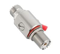 Leapiture Pararrayos Profesional UHF Coaxial Lightning Surge Protector Adaptador Hembra A Hembra para CB Radio Ham Radio Gear Estaciones Base De 2 Vías RFiotasy