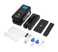 Leapiture Smart Deadbolt Fingerprint Glass Door Lock Pantalla táctil Safe Batería baja Alarma Contraseña Cerradura de puerta con llave Tarjeta IC Huella digital Contraseña Cerradura de puerta de vidri