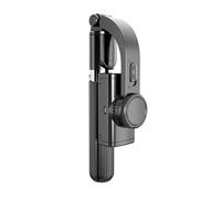 Leapiture Soporte para Vlogging para teléfono Soporte de plástico de aleación de Aluminio Palo de Equilibrio para teléfono con trípode Oculto Antivibración Rotación de 360 (Black 0.86m/33.9in)