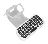 Leapiture Teclado Controlador inalámbrico para PS5 Mini Teclado inalámbrico de Chat para mensajería y Juegos Chat en Vivo con Clip y Cable de Carga Blanco