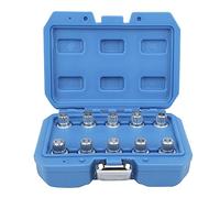 Leapiture Tuerca de Rueda Lug Juego de Extractor de Tuercas Kit Tuercas antirrobo Juego de Llaves de Vaso antirrobo Extractor de Tornillos para Tuercas de Rueda de Coche