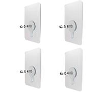 LeapMars Adaptador de soporte VESA, kit sin agujeros para pantallas LED, LCD, OLED, gancho de tornillo sin perforación, carga máxima 10 kg