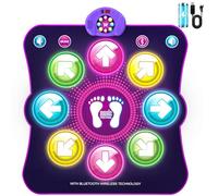 LEAPRCSTORE Tapete de baile iluminado para niñas, almohadilla de baile recargable, regalos para niños de 3, 4, 5, 6, 7, 8, 9, 10 años en adelante, tapete de juego de baile musical con 6 modos de juego